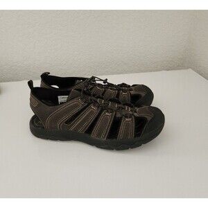 WORN 1X Gotcha CEDAR 958990 Mens 7 Brown Slip On Bungee Fisherman Sandals